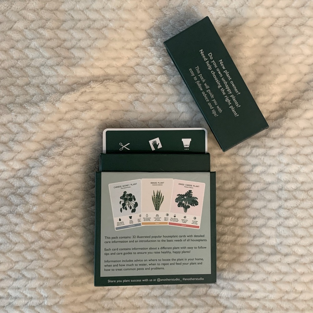 Illustrated Houseplant Care Cards